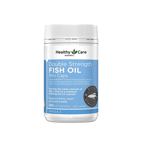 Healthy Care Double Strength Fish Oil Mini 200 Capsules