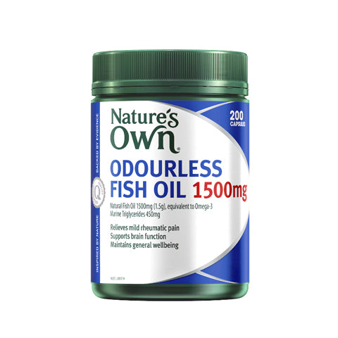 Nature's Own Fish Oil Odourless 1500mg With Omega 3 200 Pack