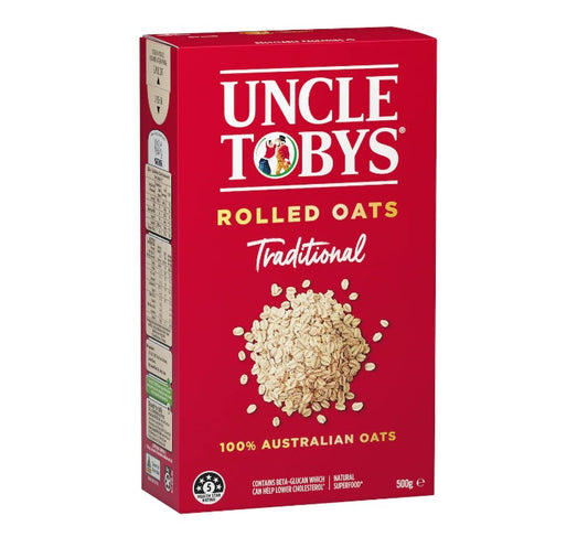 Uncle Tobys Oats Traditional Rolled Oats Porridge 500g